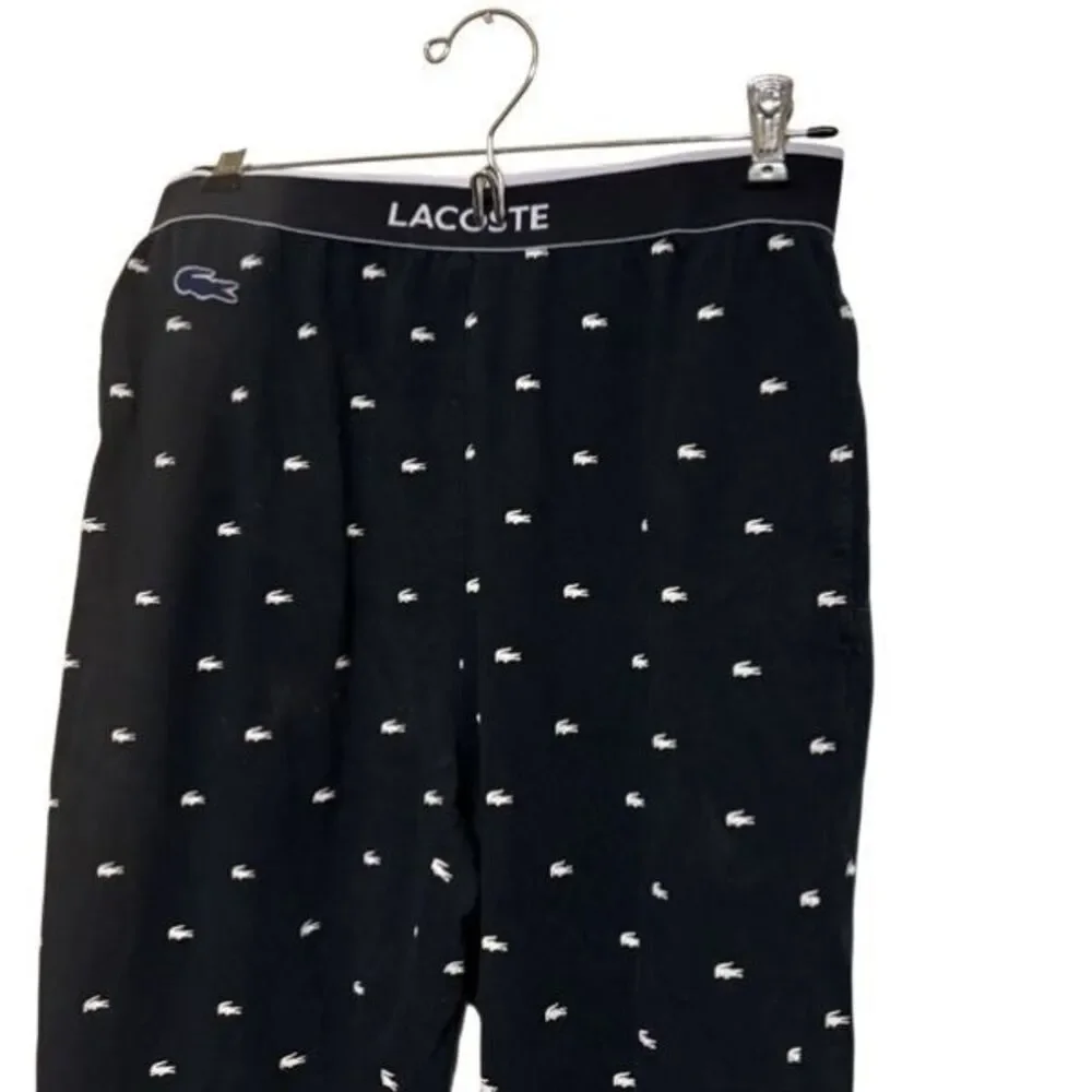 Lacoste Size Small Navy Blue Lounge Pajama Sleep Pants